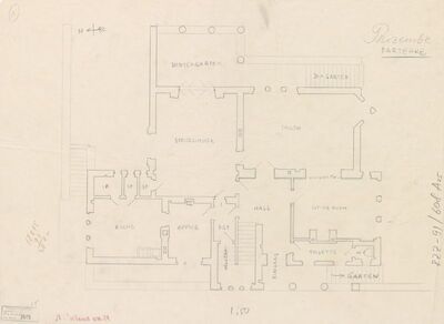 Vila Vrbanić, tlocrt/prizemlje