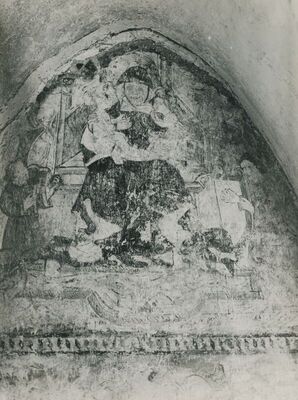 Lobor - Crkva Majke Božje Gorske, svetište, zidne slike