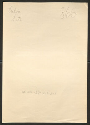 Čulin, Ante, 14.1.1906. Policijski karton