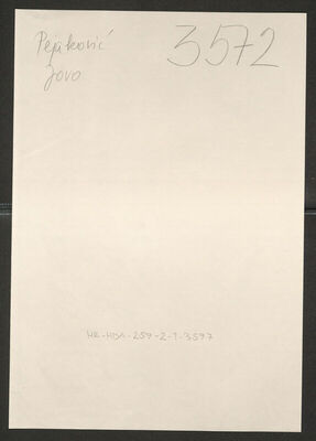 Pejaković, Jovo, 4.5.1909. Policijski karton