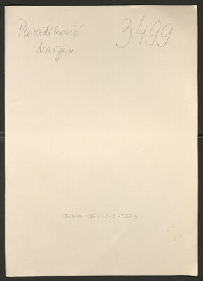 Parađiković, Marijan, 1906. Policijski karton