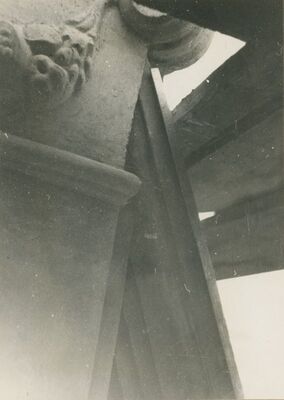 Lepoglava - Župna crkva, zapadno pročelje, detalj novog kapitela i profila desnog krila