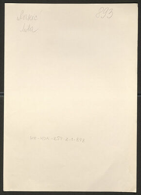 Dakić, Milan, 1887. Policijski karton