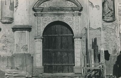 Lepoglava - Crkva Bogorodice, portal zapadnog pročelja, detalj