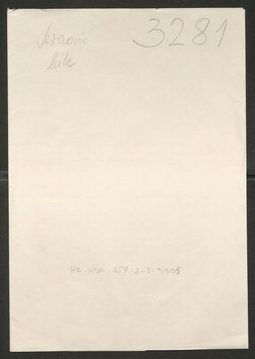 Mraović, Mile, 1907. Policijski karton