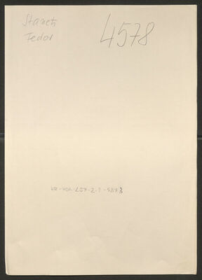 Staneti, Fedor, 7.4.1925. Policijski karton