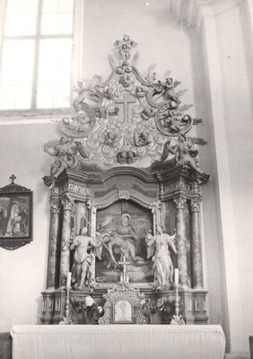 Kloštar Ivanić - Župna crkva Uznesenja Blažene Djevice Marije, oltar Pietà