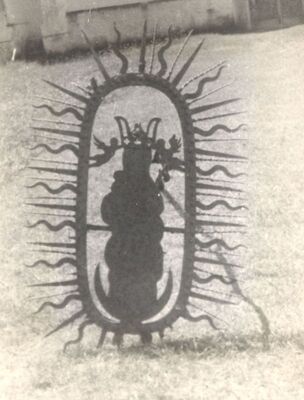 Volavje - Crkva Blažene Djevice Marije Volavske (Sniježne), mandorla sa sv. Marijom