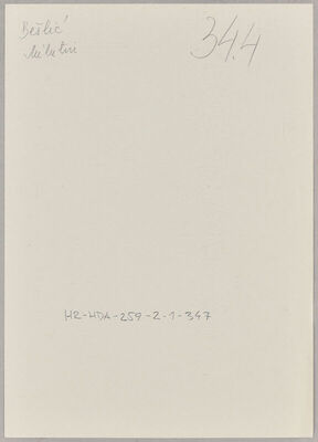 Bešlin, Milutin, 28.5.1899. Policijski karton