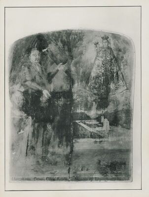 Lepoglava - Bivši pavlinski samostan, zidna slika: portret grofa Celjskog