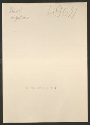 Ščurić, Augustina, 9.8.1919. Policijski karton