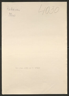 Rukavina, Stevo, 10.12.1906. Policijski karton