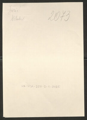 Jurić, Nikola, 22.12.1908. Policijski karton