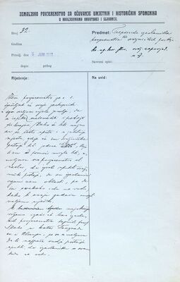 Upute i preporuka Gjure Szaba svećenstvu za inventarizaciju crkvenog inventara