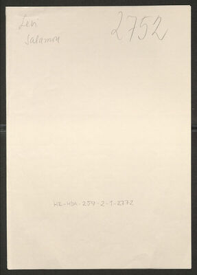 Levi, Salamon, 1906. Policijski karton