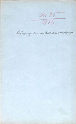 Očuvanje zvona kod prve rekvizicije