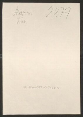 Majerić, Ivan, 8.3.1924. Policijski karton