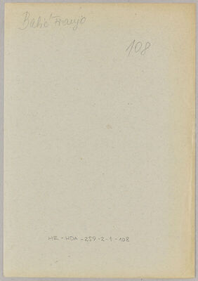 Babić, Franjo, 5.7.1914. Policijski karton