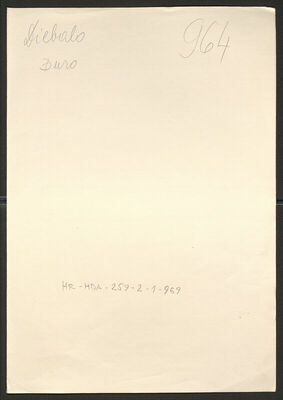 Diebalo, Đuro, 1893. Policijski karton