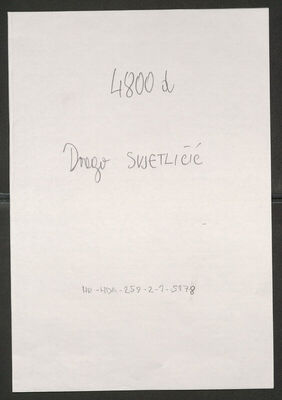 Svjetličić, Drago, 10.7.1912. Policijski karton