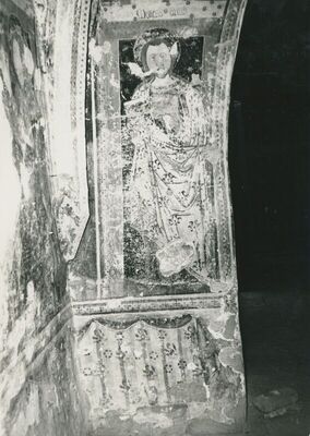 Martinšćina (Zlatar) - Crkva sv. Martina, detalj zidne slike trijumfalnog luka