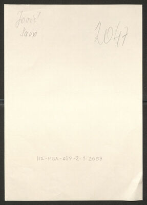 Jović, Savo, 14.11.1910. Policijski karton