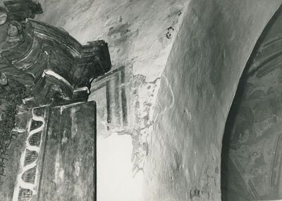 Martinšćina (Zlatar) - Crkva sv. Martina, detalj zidne slike trijumfalnog luka