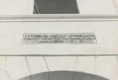 Klenovnik - dvor Draškovića, ploča sa zapisom