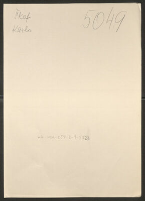 Škof, Karlo, 25.6.1912. Policijski karton