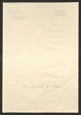 Gaon, Albert, 23.3.1891. Policijski karton