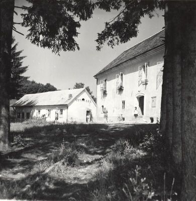 Gornja Pušća - Kurija Rauch, ulazno pročelje