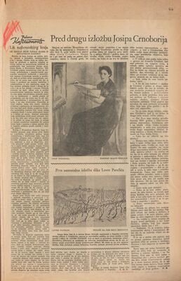 Pred drugu izložbu Josipa Crnoborija