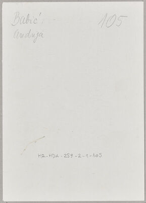 Babić, Andrija, 1911. Policijski karton