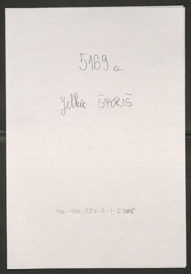 Šporiš, Jelka, 8.8.1913. Policijski karton