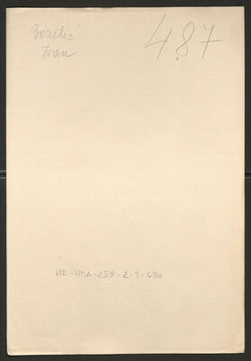 Bonetić, Ivan, 24.6.1886. Policijski karton