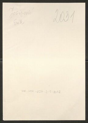 Josipović, Erik, 26.2.1910. Policijski karton