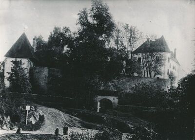 Ozalj - Stari grad, pogled na kompleks starog grada