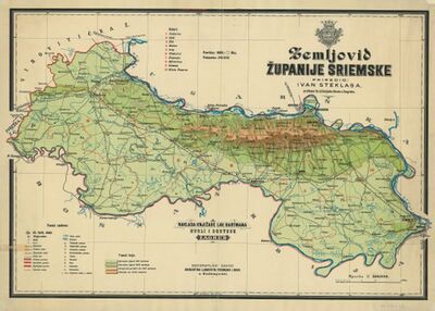 Zemljovid Županije sriemske
