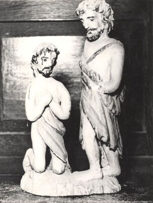 Dubrava - Župna crkva sv. Margarete, detalj krstionice