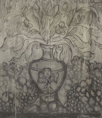 Draganić (Goljak Draganićki) - Kapela sv. Trojstva, oplata istočne stijene