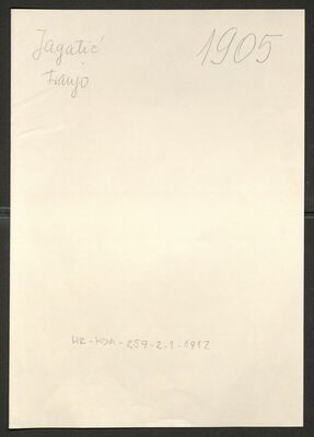 Jagatić, Franjo, 30.9.1911. Policijski karton