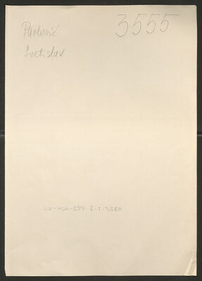 Pavlović, Svetislav, 28.8.1914. Policijski karton