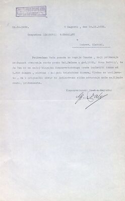 Otkup slike svečanosti otvorenja ceste preko Vel. Halana, 1832.