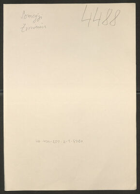 Somogji, Zvonimir, 19.5.1898. Policijski karton