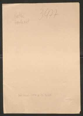 Rotar, Fortunat. Policijski karton