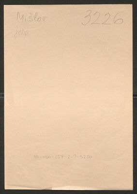 Mišlov, Jozo, 26 godina. Policijski karton