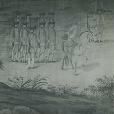 Trakošćan - dvorac, ugaona prostorija, detalj