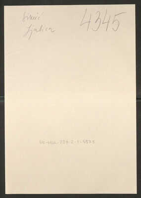 Simić, Ljubica, 1926. Policijski karton