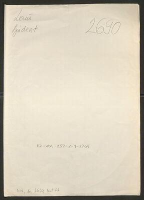 Lauš, Ljudevit, 15.5.1867. Policijski karton