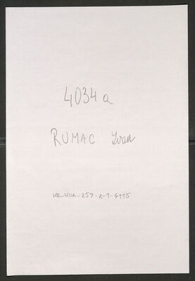 Rumac, Ivan, 23.11.1897. Policijski karton